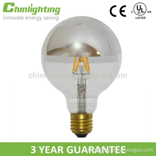 E27 GOLBE Glass LED filament bulb with UL and energy star